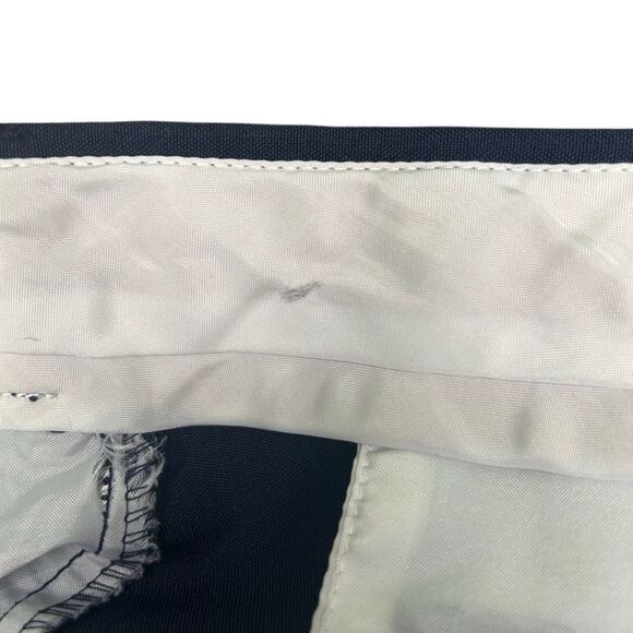 Haband Navy Blue Flat Front Dress Pants Trouser Size 42/29 Career Formal - Picture 5 of 8